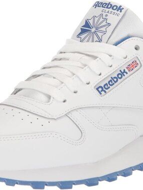 🔥Reebok Classic Low 2 Color Grey/Blue CN7686 GENUINE LEATHER MEN'S SIZE: 10 NEW